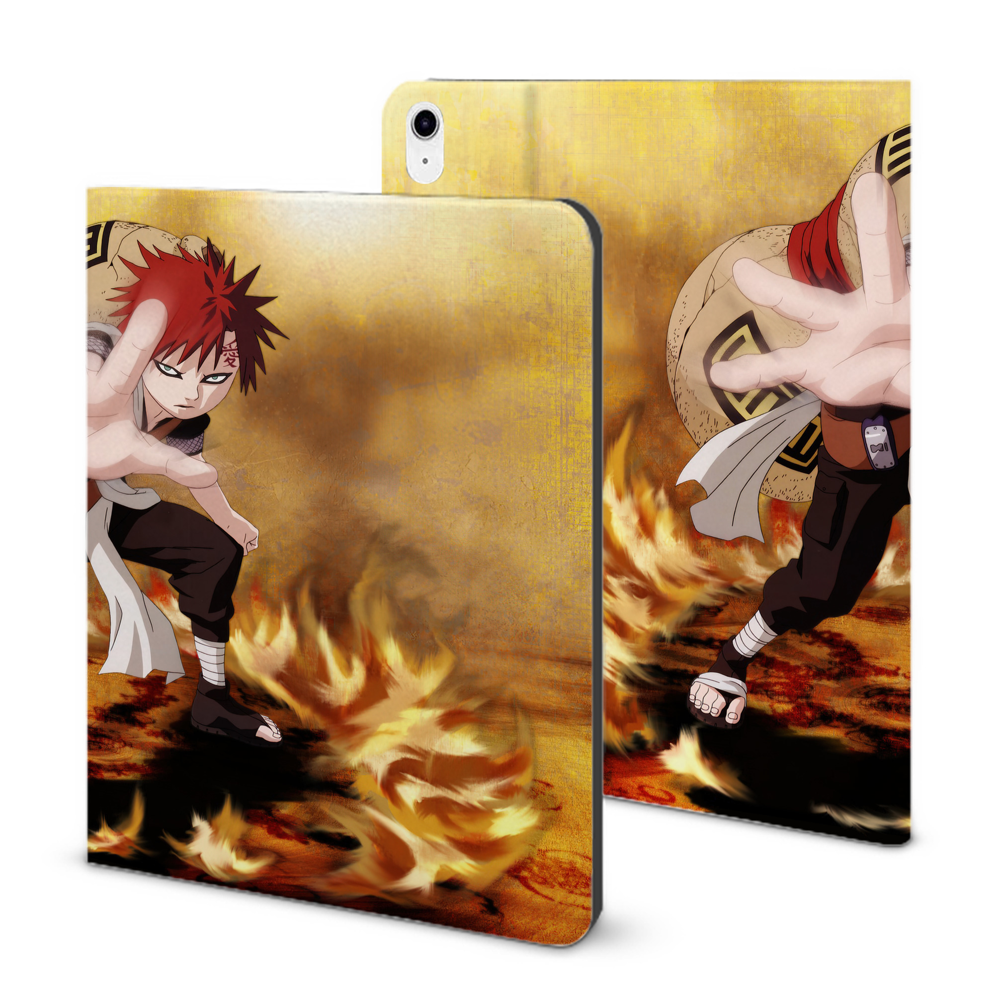 （画像用） NARUTO -ナルト- NARUTO -ナルト- 疾風伝 IPad ケース ブック型 PUレザー TPU 耐衝撃 軽量 薄型 ペン収納なし 全面保護 IPad 各モデル対応
